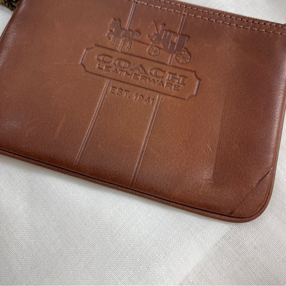coach wristlet in brown - Picture 5 of 8